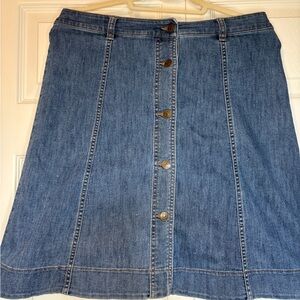 Chaps Denim Button-Front Women's Skirt
